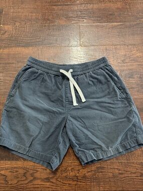 Casual Drawstring Lounge Shorts in Slate Blue